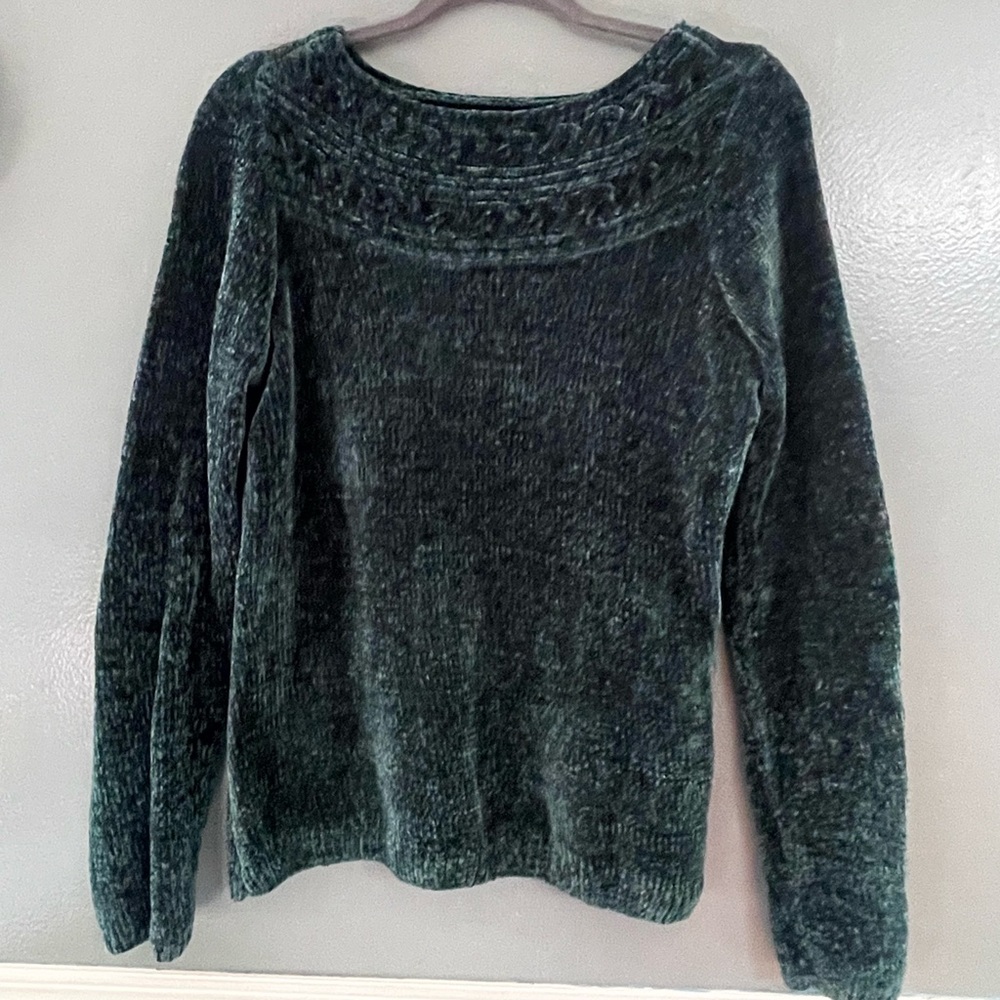 Thrifted green sweater